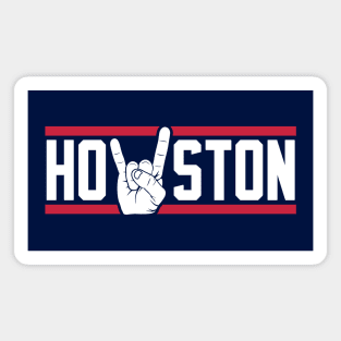 Houston Horns - Navy Magnet